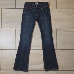 Hudson Jeans Women's Dark Blue Flare Leg Denim Size 26 Made In LA, USA NWOT